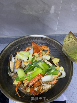 炒蟹的做法步骤：4