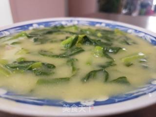 玉米面青菜糊糊的做法步骤：12