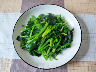 蚝油菠菜的做法步骤：8