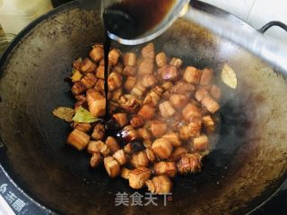 家常红烧肉烩菜的做法步骤：7