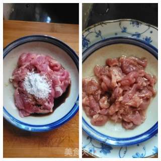 西兰花炒瘦肉的做法步骤：3