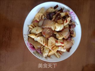 腊肉炒春笋的做法步骤：9