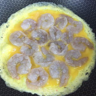 鸡蛋青椒炒虾仁的做法步骤：3