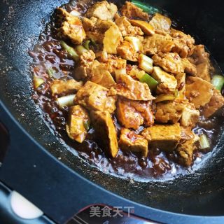 大葱烧豆腐的做法步骤：7