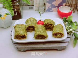 蛋香豆渣卷的做法步骤：12