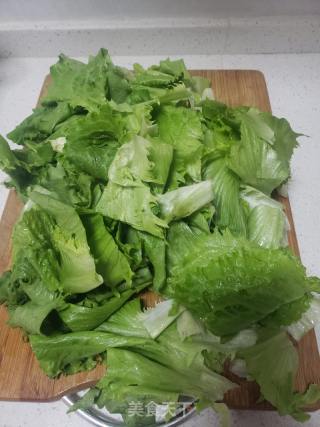 生菜炒鸡蛋的做法步骤：3