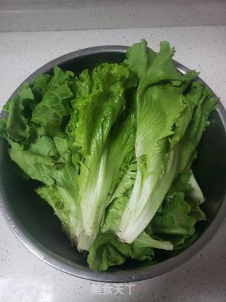 生菜炒鸡蛋的做法步骤：1