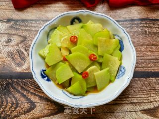 小米椒蒜蓉炒佛手瓜的做法步骤：10