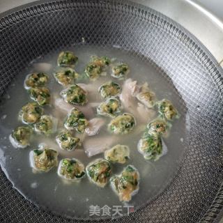 韭菜肉丸苦菊汤的做法步骤：6