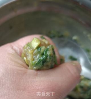 韭菜肉丸苦菊汤的做法步骤：5