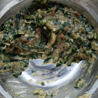 韭菜肉丸苦菊汤的做法步骤：4
