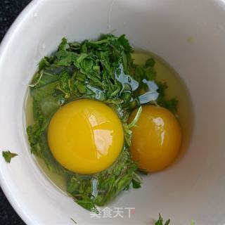 荠菜蛋饼的做法步骤：5