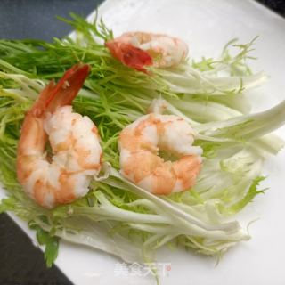 鲜虾苦菊沙拉的做法步骤：8