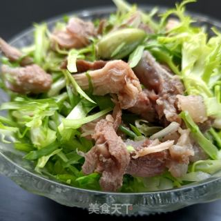 苦菊拌剔骨肉的做法步骤：9