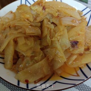 泡菜炒土豆片的做法步骤：7