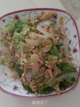 鸡油炒白菜的做法步骤：4