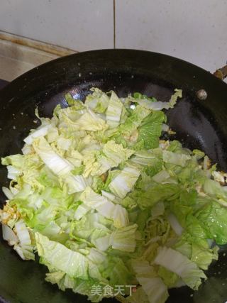 鸡油炒白菜的做法步骤：3