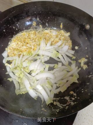 鸡油炒白菜的做法步骤：2