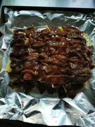 金针菇烤牛肉的做法步骤：6