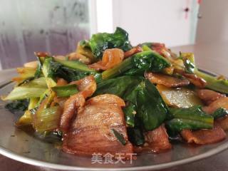 油麦菜炒肉片的做法步骤：6