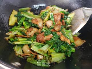 油麦菜炒肉片的做法步骤：5