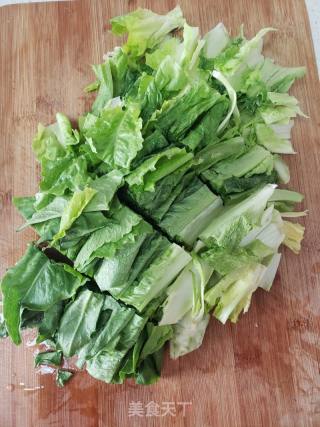 油麦菜炒肉片的做法步骤：2