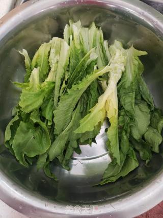 油麦菜炒肉片的做法步骤：1
