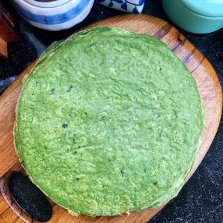 菠菜煎饼的做法步骤：10
