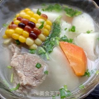 玉米山药排骨汤的做法步骤：16