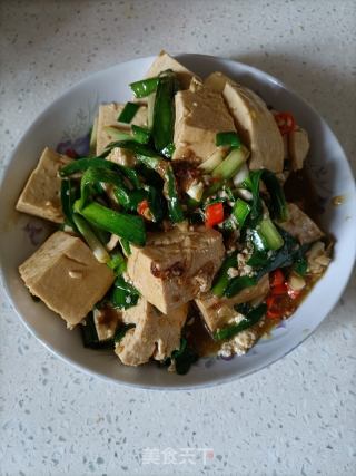 韭菜豆腐的做法步骤：12