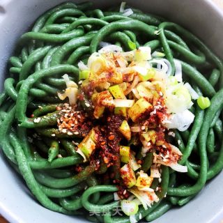 油泼菠菜搓搓的做法步骤：9
