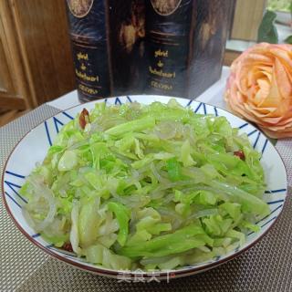 圆白菜炒土豆粉的做法步骤：8