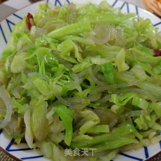 圆白菜炒土豆粉的做法步骤：7