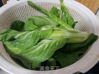 菜苔炒火腿肠的做法步骤：1