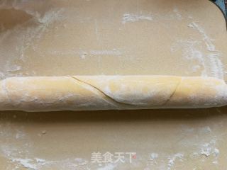 手擀南瓜宽面的做法步骤：7