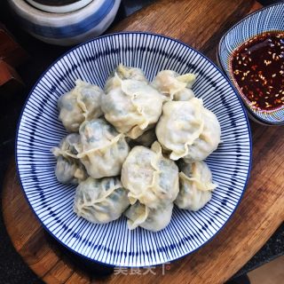 菠菜粉条蒸饺的做法步骤：13