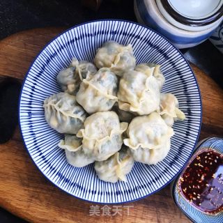 菠菜粉条蒸饺的做法步骤：12