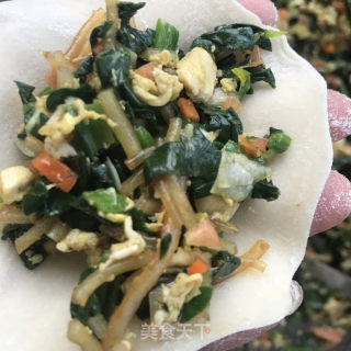 菠菜粉条蒸饺的做法步骤：9
