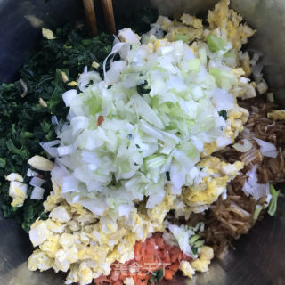 菠菜粉条蒸饺的做法步骤：6