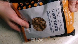 自制简版黑糖珍珠奶茶的做法步骤：4