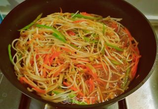 酸辣爽脆豆芽菜的做法步骤：12