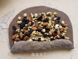 黑全麦果仁大列巴的做法步骤：16