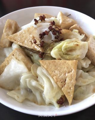 卷心菜焖塌豆腐的做法步骤：9