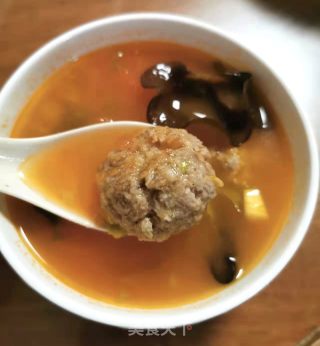 西红柿肉丸汤的做法步骤：9
