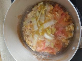 番茄蛋花儿汤的做法步骤：4