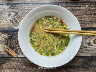 燕麦葱花黑全麦鸡蛋煎饼的做法步骤：5