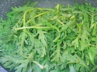 凉拌茼蒿的做法步骤：7