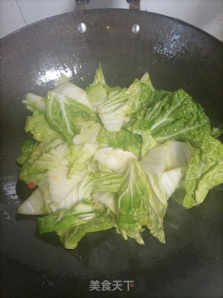 木耳炒白菜的做法步骤：6