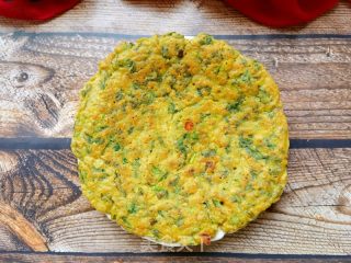 燕麦茼蒿荞麦鸡蛋煎饼的做法步骤：15