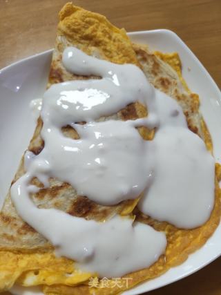 酸奶芝士鸡蛋手撕饼的做法步骤：6